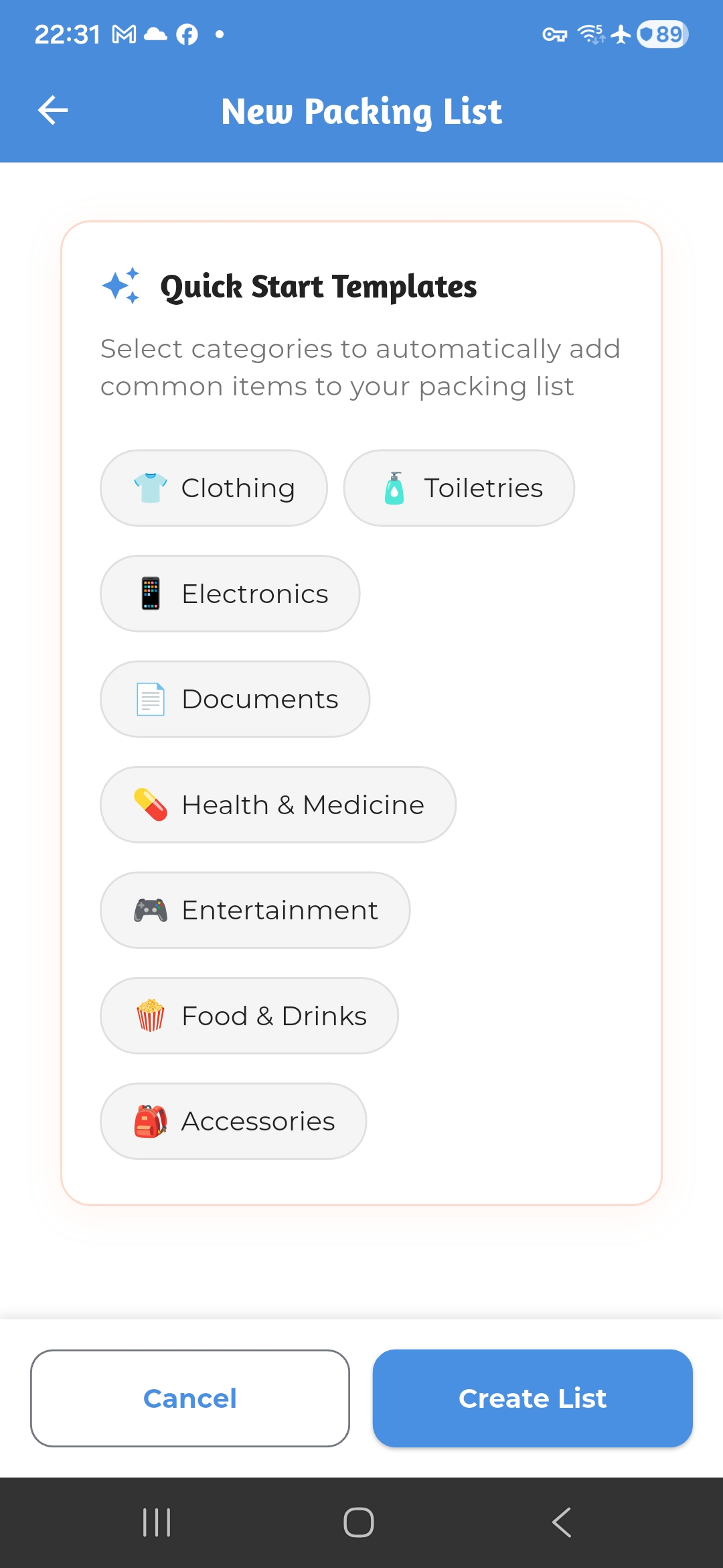 Shared Packing List 2